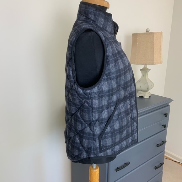 J. Crew Factory Down Puffer Plaid Vest B3 - Picture 6 of 8